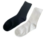 High-end cotton double-needle short socks suitable for all seasons, thick in autumn and winter. Black and white mid-calf knee-length cotton vertical stripe jk socks, the same style as the popular ones Item Picture